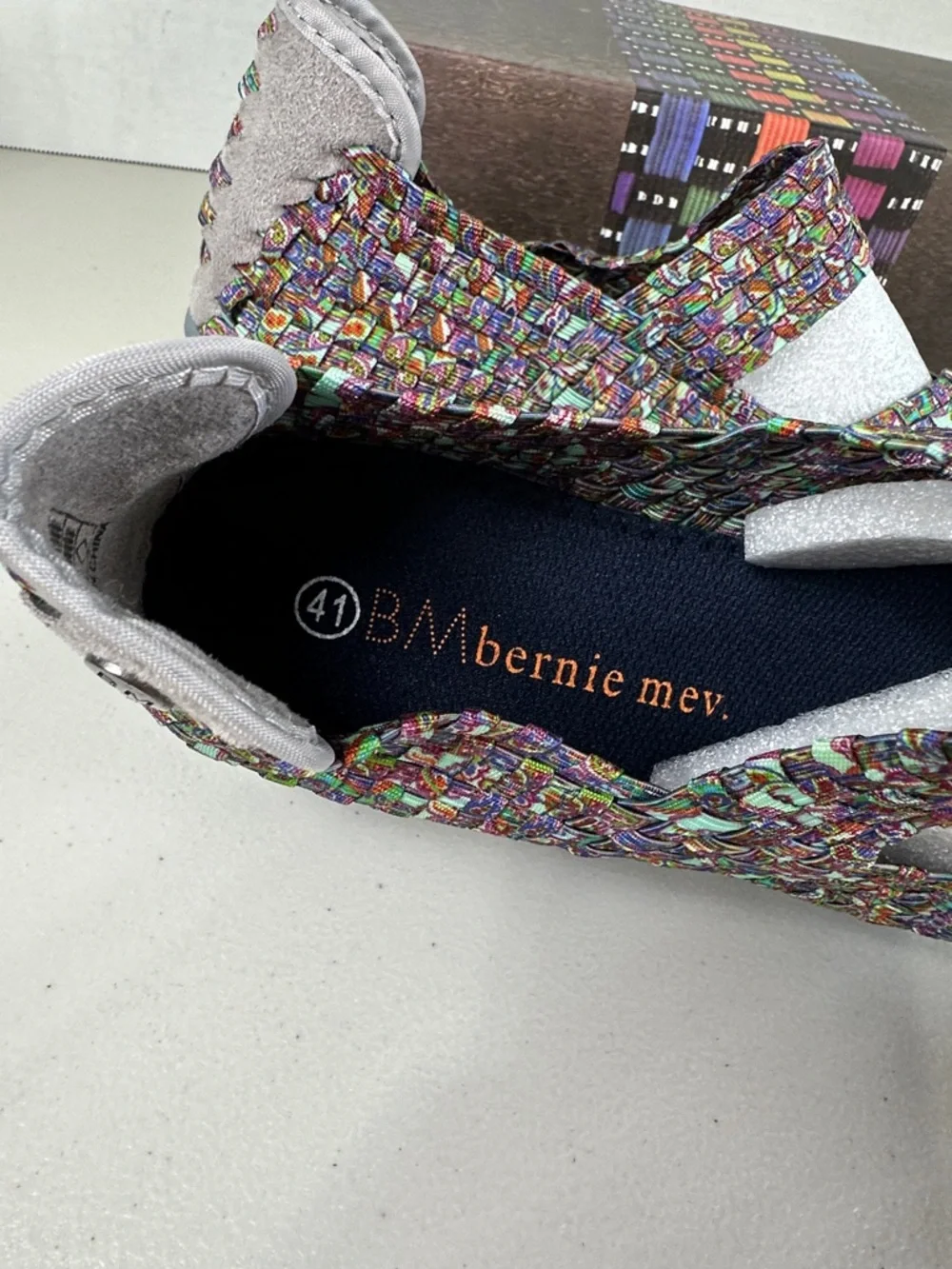 bernie mev. Multicolor Woven Mary Jane Flats - Picture 3 of 5